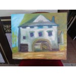 Средна картина масло на платно Испания - 3798